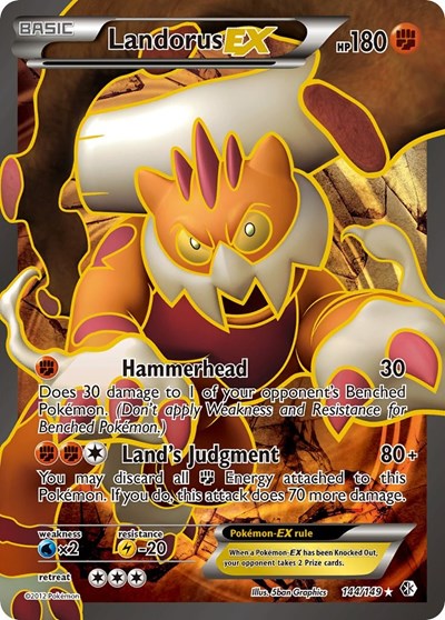 Landorus EX (144) - (144/149) - Boundaries Crossed - (Ultra Rare)