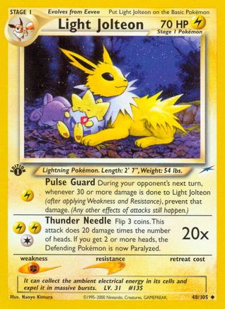 Light Jolteon (48/105) [Neo Destiny Unlimited]