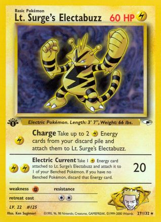 Lt. Surge's Electabuzz (27/132) [Gym Heroes Unlimited]
