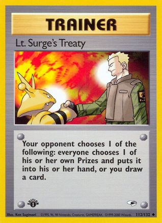 Lt. Surge's Treaty (112/132) [Gym Heroes Unlimited]
