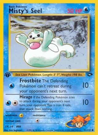 Misty's Seel (91/132) [Gym Challenge Unlimited]