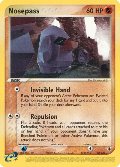 Nosepass - (18/109) - Ruby and Sapphire - (Rare)