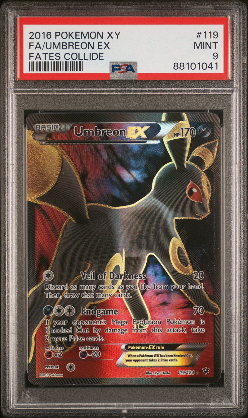 PSA 9 - Fates Collide - Umbreon Ex