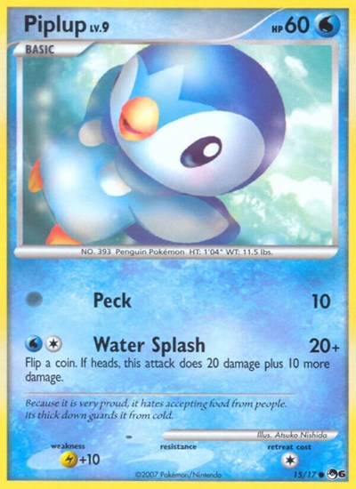 Piplup - (015/017) - POP Series 6 - (Common)