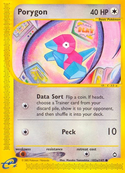 Porygon (103a) - (103a/147) - Aquapolis - (Common)