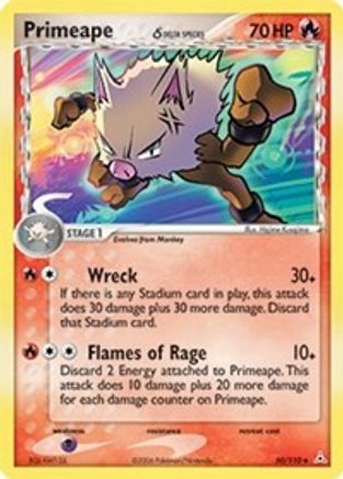 Primeape (50/110) (Delta Species) [EX: Holon Phantoms]