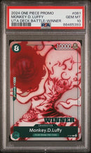 PSA 10 - One Piece Promo - Monkey D Luffy Uta Battle Deck Winner