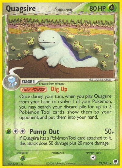 Quagsire (Delta Species) - (21/101) - EX Dragon Frontiers - (Rare)