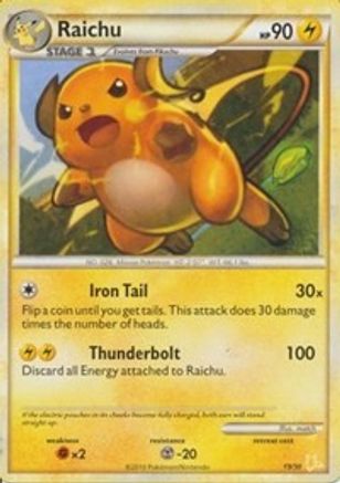 Raichu (19/30) [HeartGold & SoulSilver: Trainer Kit - Raichu]