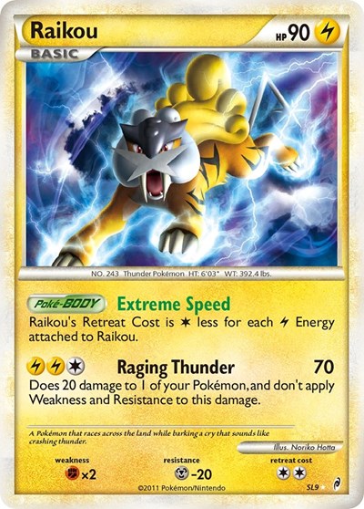 Raikou (Shiny) - (SL9) - Call of Legends - (Shiny Holo Rare)