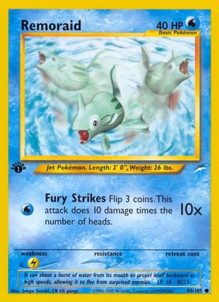 Remoraid (80/105) [Neo Destiny 1st Edition]