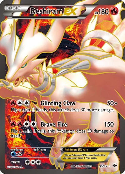 Reshiram EX (95) - (95/99) - Next Destinies - (Ultra Rare)