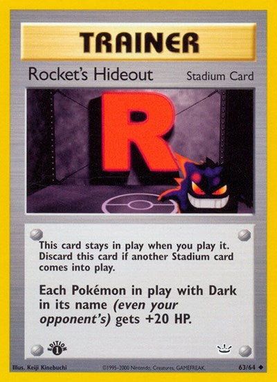 Rocket's Hideout - (63/64) - Neo Revelation - (Uncommon)
