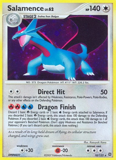 Salamence - (18/132) - Secret Wonders - (Holo Rare)