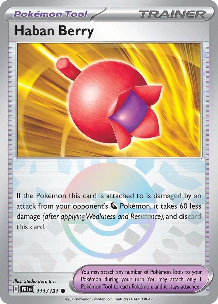 Haban Berry (111/131) (Poke Ball Pattern) [Scarlet & Violet: Prismatic Evolutions]