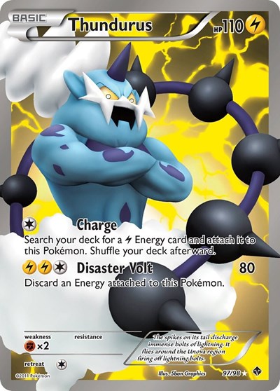 Thundurus (97) - (97/98) - Emerging Powers - (Ultra Rare)
