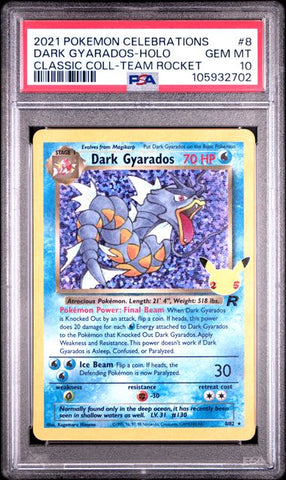 PSA 10 - Celebrations - Dark Gyarados #8