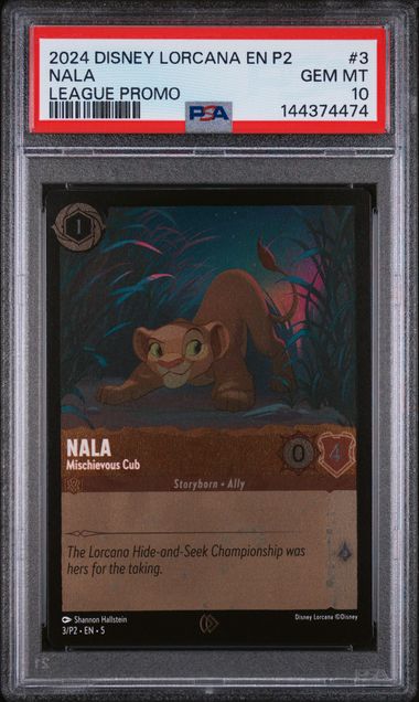 PSA 10 - P2 League Promo - Nala Mischievous Cub