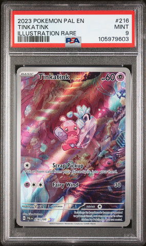 PSA 9 - Paldea Evolved - Tinkatink #216