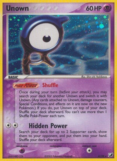 Unown (A) - (A/28) - EX Unseen Forces - (Holo Rare)