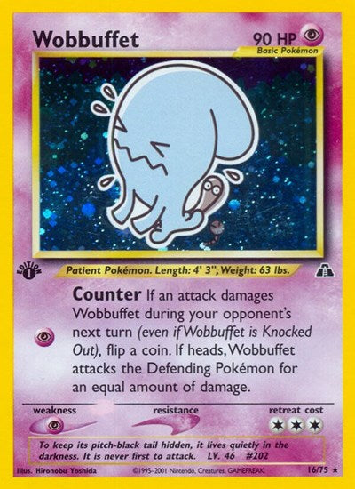 Wobbuffet (16) - (16/75) - Neo Discovery - (Holo Rare)