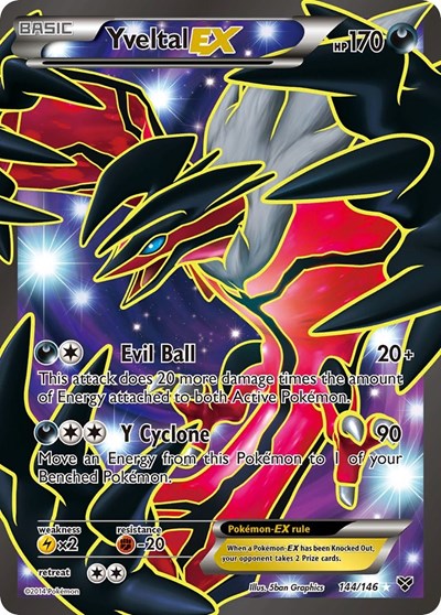 Yveltal EX (144) - (144/146) - XY Base Set - (Ultra Rare)