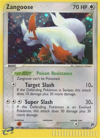 Zangoose - (14/100) - EX Sandstorm - (Holo Rare)