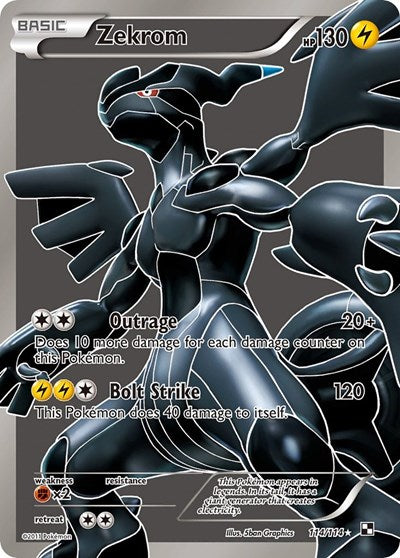 Zekrom (114) - (114/114) - Black and White - (Ultra Rare)