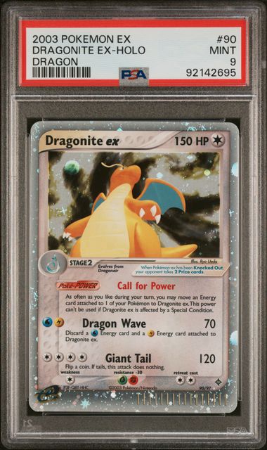 PSA 9 - EX Dragon - Dragonite EX