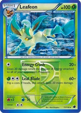 Leafeon (11/116) (Theme Deck Exclusive) [Black & White: Plasma Freeze]