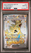 PSA 10 - Obsidian Flames - Tyranitar Ex