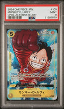 PSA 9 - OP07 - Monkey D. Luffy (Alternate Art)