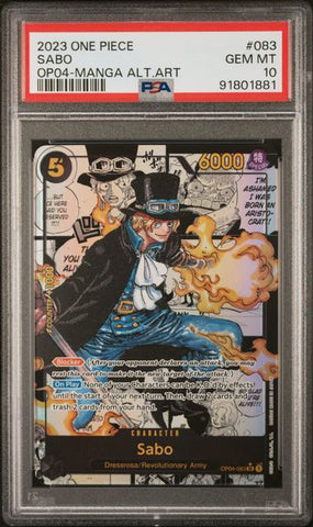 PSA 10 - OP04 - Sabo (Manga) #083