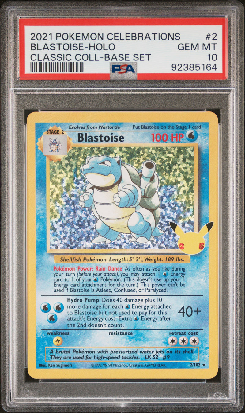 PSA 10 - Celebrations - Blastoise