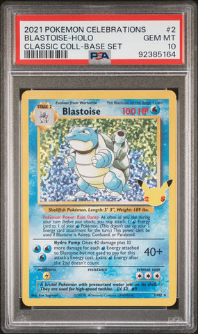 PSA 10 - Celebrations - Blastoise #2