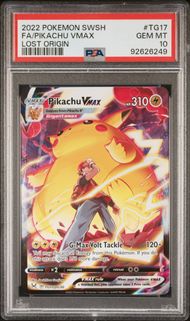 PSA 10 - Lost Origin - Pikachu Vmax