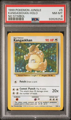 PSA 8 - Jungle - Kangaskhan Holo No Symbol #5