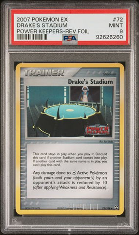 PSA 9 - Power Keepers - Drake's Stadium #72