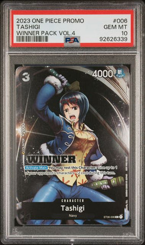 PSA 10 - Winner Pack Vol 4 - Tashigi #ST06-006