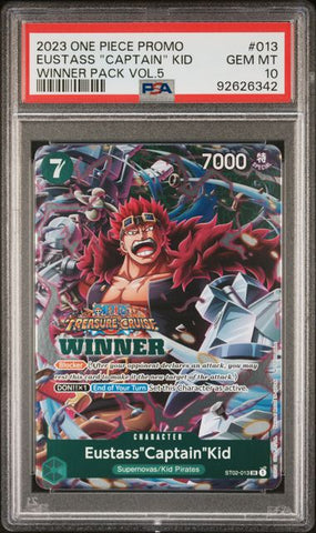 PSA 10 - Winner Pack Vol 5 - Eustass "Captain" Kid #ST02-013