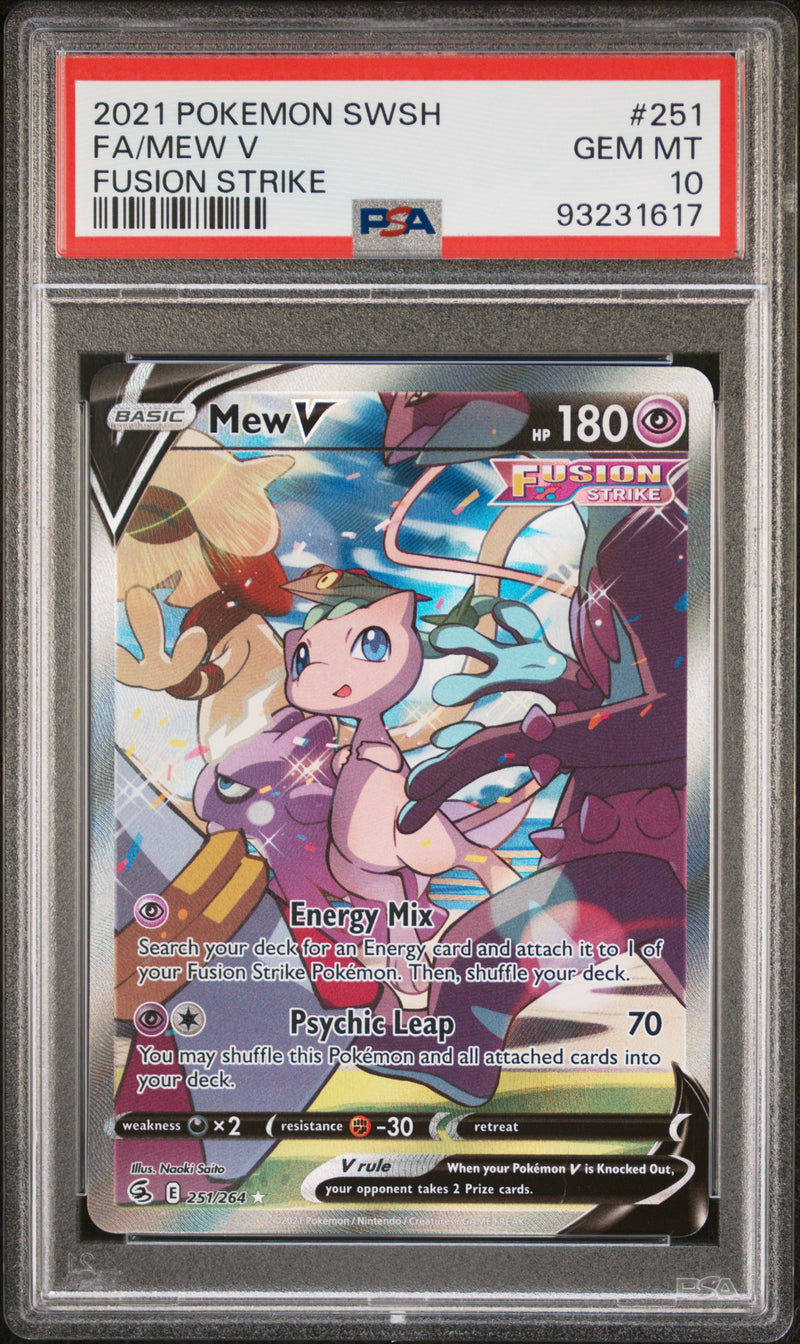 PSA 10 - Fusion Strike - Mew V