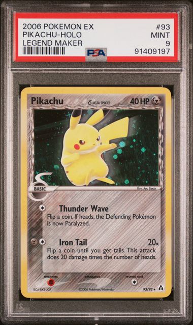 PSA 9 - Legend Maker - Pikachu Holo