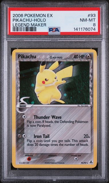 PSA 8 - Legend Maker - Pikachu Holo
