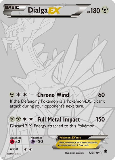 Dialga EX (122 Secret Rare) - (122/119) - XY - Phantom Forces - (Secret Rare)