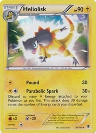 Heliolisk (30/119) (Theme Deck Exclusive) [XY: Phantom Forces]