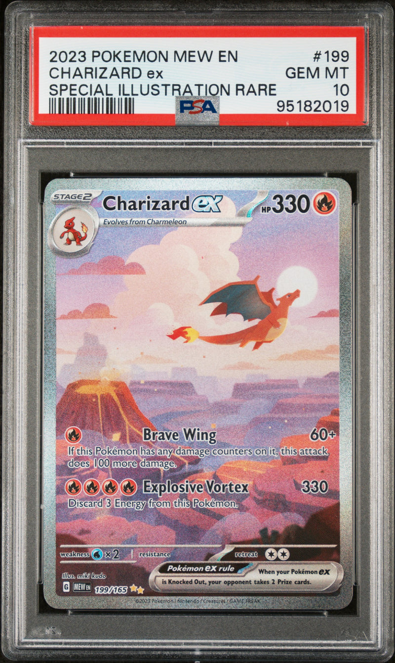 PSA 10 - Pokemon 151 - Charizard Ex