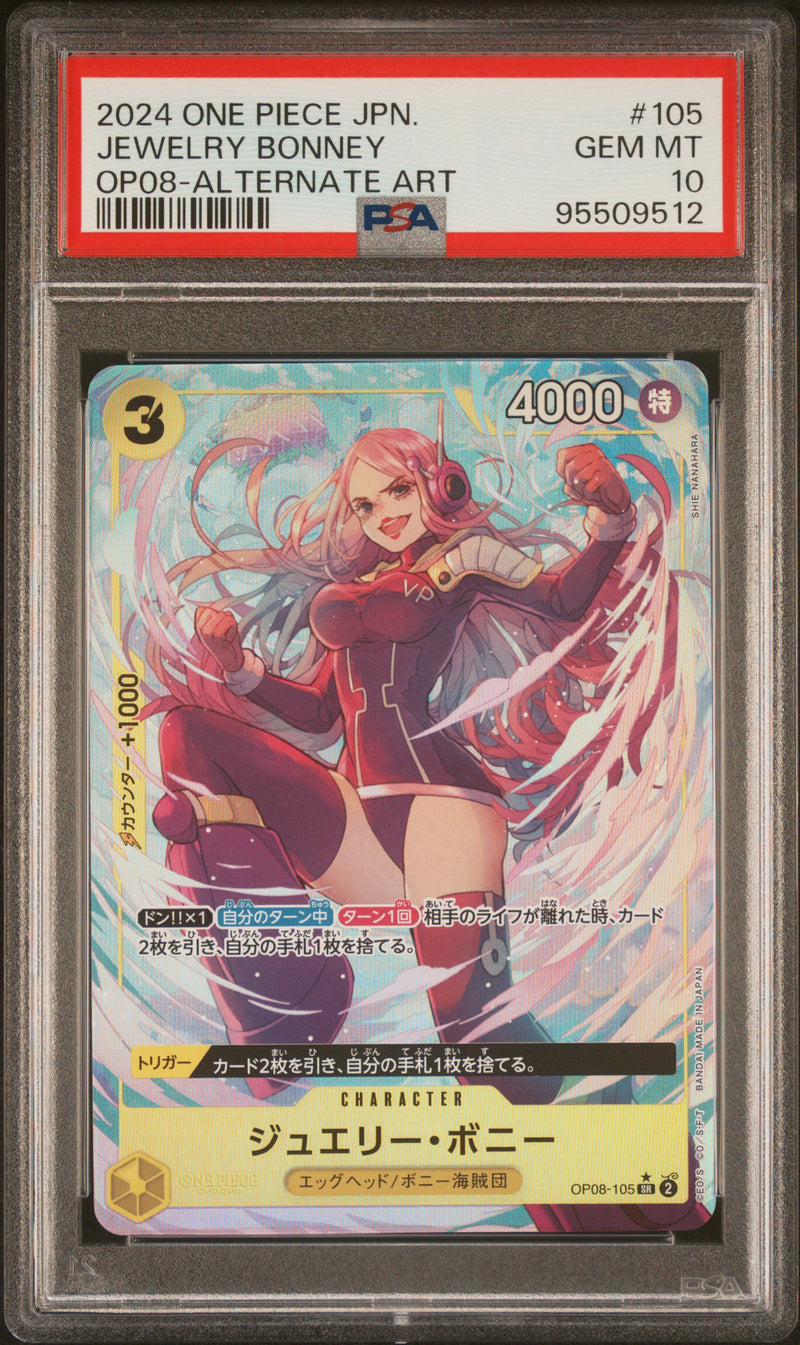 PSA 10 - OP08 (Japanese) - Jewelry Bonney (Alt Art)