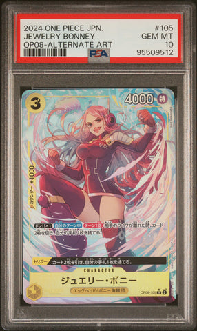 PSA 10 - OP08 (Japanese) - Jewelry Bonney (Alt Art) #105