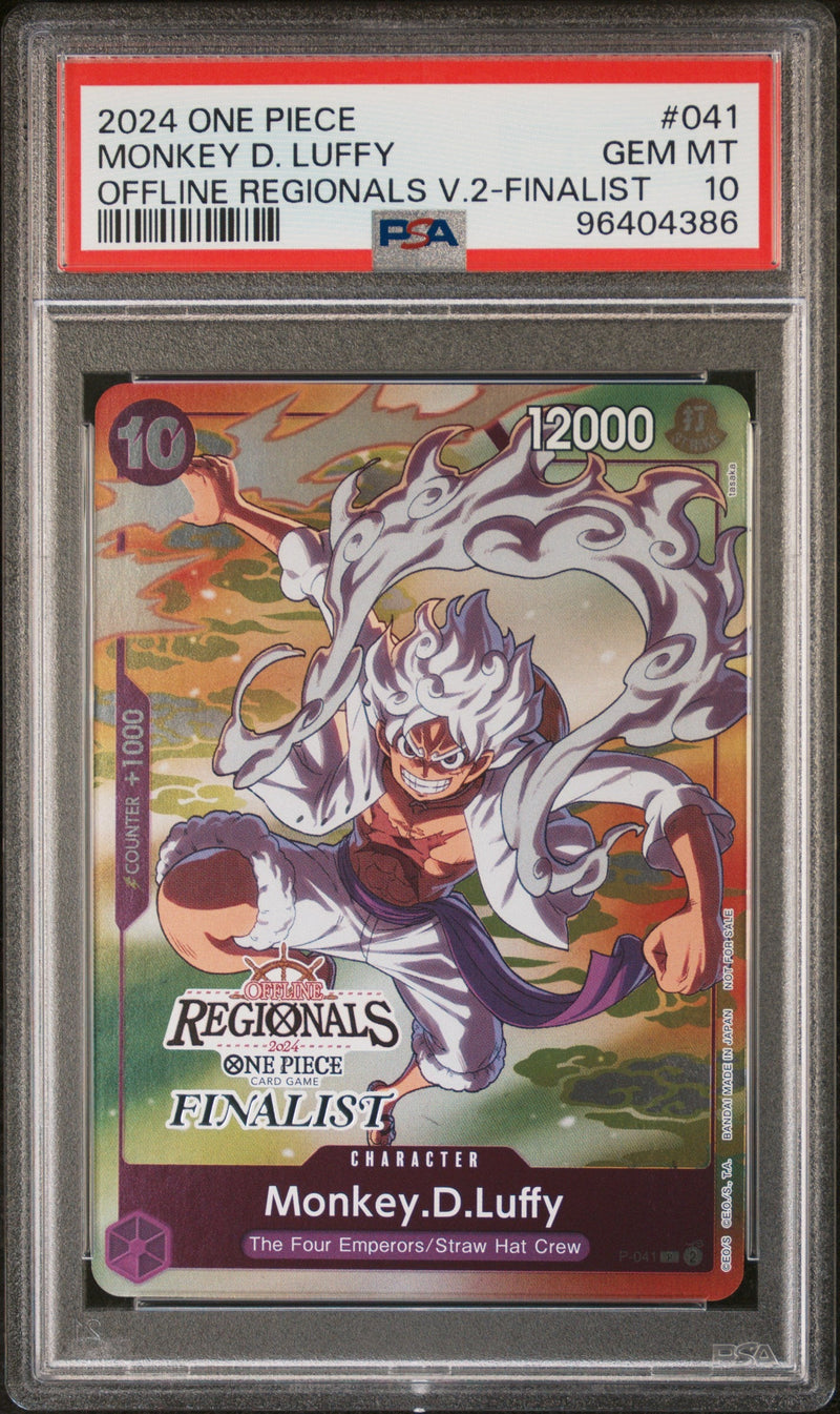 PSA 10 - 2024 Offline Regionals Finalist - Monkey D. Luffy