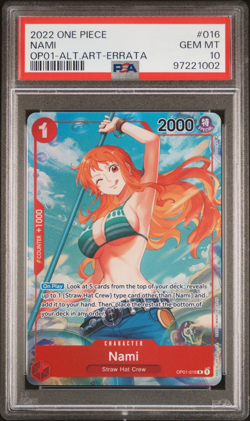 PSA 10 - Romance Dawn (Errata) - Nami Alt Art